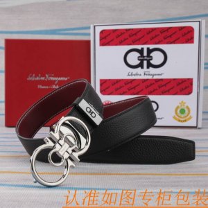 腰带皮带：菲拉格幕原单牛皮腰带 男款皮带：材质百分百头层牛皮腰带保证真皮皮带，专柜原单品质、做工精细，时尚大牌，送人自用首选包装： 请认准如图专柜包装赠送打孔器