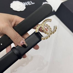 特 香奈儿 双C腰带小牛皮，双穿牛仔配钻超经典百搭高端3.0宽