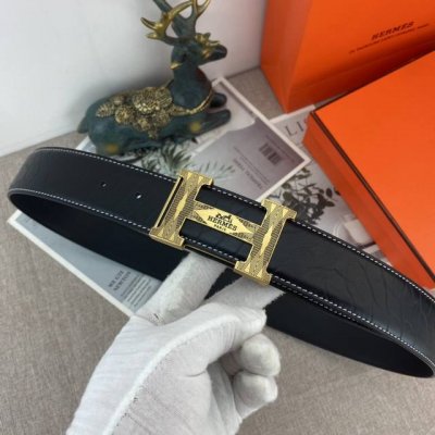 爱马仕 特种皮腰带系列 ，原厂五金精品不锈钢扣 手感柔软舒适 宽3.8Cm。
