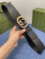 Gucci 经典款进口原厂印花面 搭配原版皮底 精品钢扣 宽4.0 Cm 经典永不过时款 潮流大方 时尚百搭