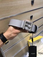 特 配送专柜包装 打孔针 新款 Fd 宽38Mm 支持Nfc 芯片扫描，标志造型宽皮带，原版圆柱F铆钉扣，进口原版 黑色小牛皮配原版老花制成，镀金表面金属制品，