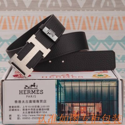 男款腰带：爱马仕原单牛皮腰带 男款皮带：材质百分百头层牛皮腰带保证真皮皮带，专柜原单品质、做工精细，时尚大牌，送人自用首选包装： 请认准如图专柜包装赠送打孔器手