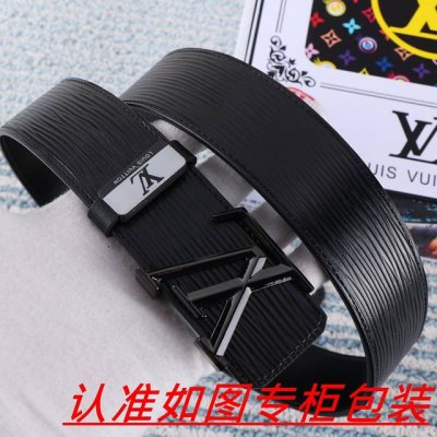 品名：Lv..路易..威登原单 材料：百分百头层牛皮，保证真皮。24K纯钢扣双面可用专柜同等质量， 送人自用首选 包装： 请认准如图专柜包装，赠送打孔器，银联发