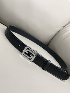 特 Gucci 古驰 3.0寬度 進口小牛皮熱壓款 方型G型扣 多色搭配多彩選擇