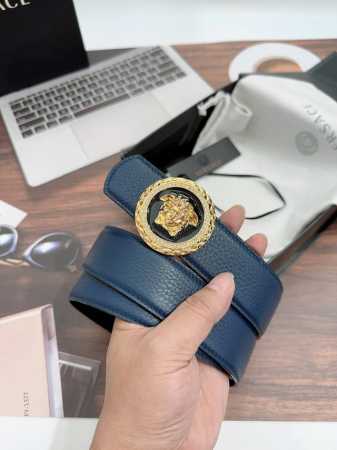 特 范思哲专柜同步原单品质进口小牛皮革！宽度：3.8Cm。 - 点击图像关闭