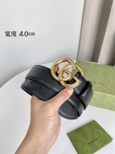 腰带皮带 Gucci 专柜同步原单正品腰带，进口原厂头层牛皮，非市场普通荔枝纹，真空电镀亮面五金，原厂代工出货，宽度4.0Cm