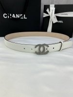 宽度3.0Cm Chanel 香奈儿 女士经典款腰带皮带新款光滑内衬磨砂牛皮搭配精品钢扣
