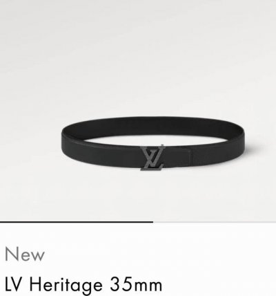 特 P180 寬度：35Mm Lv S-Lock系列 寬度3.5Cm 精緻的橫條紋字母搭扣 搭配驢家法國原廠荔枝紋皮料 雙面用
