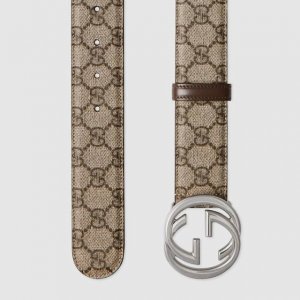 特 Gucccci 尺寸:3.8Cm，带身采用米色Gg印花防水面料。搭配新款Gg互扣式铜金属扣头，意大利时尚精品1149840130