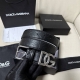Dg，宽3.5Cm 杜嘉班纳 新款 压花小牛皮简约百搭腰带，Dolce&Gabbana Milano 针扣标牌装饰别具一格。