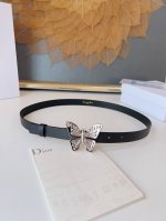 特 Dior 24早春 MéTamorphose 腰带 2.0Cm光滑牛皮革 超級火 蝴蝶搭扣系列