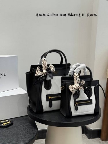 折叠盒 Size:26×25大号 20×19小号 Celine 赛琳经典Micro笑脸包 赛琳的Luggage系列手提包 也就是我们俗称的笑脸包， 绝对是Cel