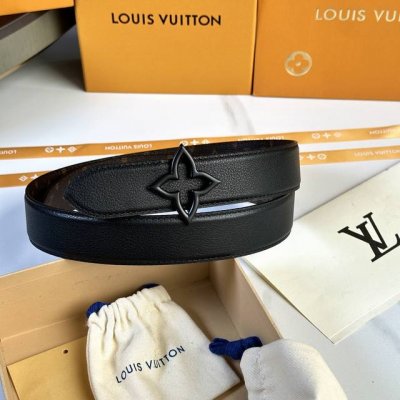 原版包裝 L0Uis Vuitt0N 今季新品 原單腰帶 寬度35毫米 經典防水帆布面料進口小荔枝纹做底 搭配全新花卉形状钢扣五金 可雙面使用佩戴