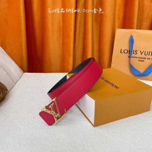 Louis Vuitton ：经典原单品质，双面荔枝纹，原单精品钢扣，精工制作，细节看图，实物拍摄，高端奢华，宽度4.0Cm
