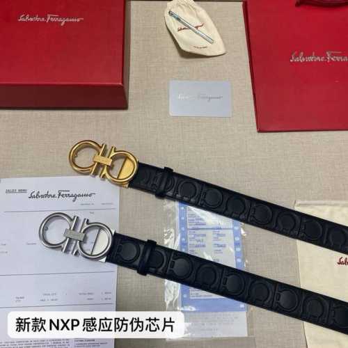 品牌：菲拉格慕Ferragamo 芯片款 等级：原版品质.头层牛皮 专柜售经典爆款开模。油边精致 电脑车线 手感柔软.实物拍摄无修饰 上身效果超好、长度可裁剪.