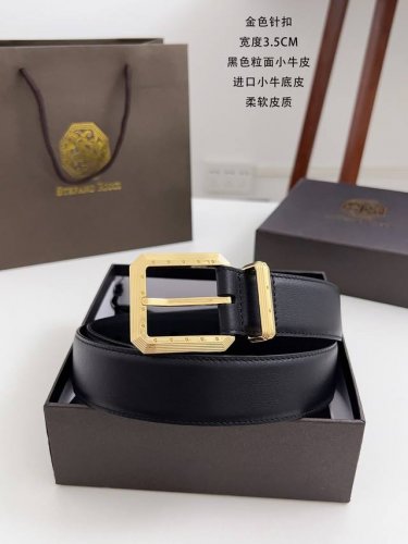 史蒂芬 顶级货品，宽度3.5Cm 柔软头层小牛皮搭配进口底皮， 精抛纯铜针扣 金色 银色 商务休闲都可搭配。 码数：95-125Cm 包装：全套包装