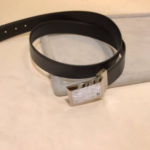万宝、龙 Mont Blanc 新款 进口原厂牛皮压花 尺寸3.5Cm 顶级