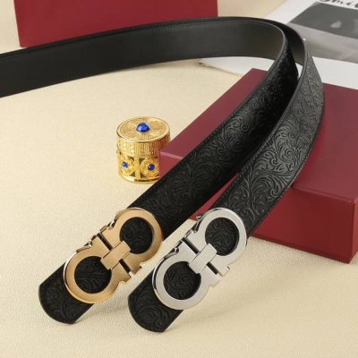 特 菲拉格慕秘原单高端品质专柜官网同步支持NFC感应宽度3.8精美钢扣头意大利进口头层原版压纹纹理消晰真实感超强打造全新的视觉3D郊果高档客户入手送礼自用佳品
