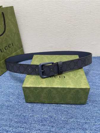 Gucci 经典款面进口原厂皮 搭配原版平纹底 精品针扣 宽3.5Cm 潮流百搭 时尚人士必备 - 点击图像关闭