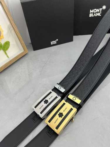 品名：万宝龙 Montblanc 自动带 材质：原单牛皮腰带 百分百头层牛皮腰带保证真皮，24K纯钢扣，专柜原单品质、做工精细，时尚大牌，送人自用首选 包装：