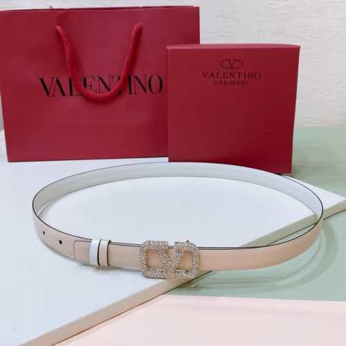Valentino Garavani Vlogo Signature 可双面佩戴水钻 亮面小牛皮腰带 -Vlogo Signature搭扣，饰以水钻 -亮面小牛
