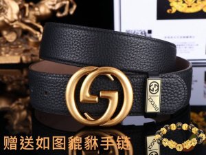 皮带：古奇.Gu…Cci原单 腰带：认准如图专柜包装，赠送打孔器 材料：百分百头层牛皮，保证真皮。24K纯钢扣gg花纹系列专柜同等质量， 送人自