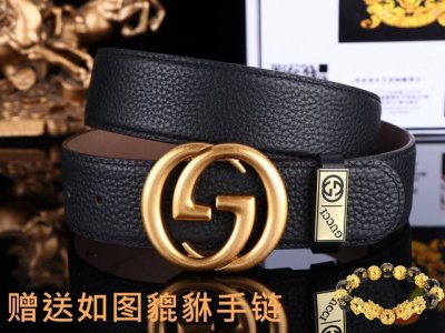 皮带：古奇.Gu…Cci原单 腰带：认准如图专柜包装，赠送打孔器 材料：百分百头层牛皮，保证真皮。24K纯钢扣gg花纹系列专柜同等质量， 送人自
