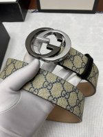 特 古驰：男士腰带 配全套包装礼盒 原单面料，内衬头层牛皮树膏磨砂底带身，搭配原单扣，宽度3.8Cm