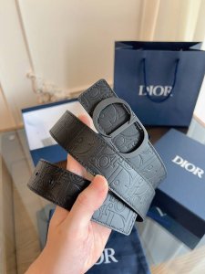 Dior 迪奥 加强版法国原厂皮料，黑色 轧花全皮 品质毋庸置疑 没有更好 只有最好 尺寸3.5厘米