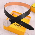 特 Fendi 芬迪 专柜同款 宽35Mm 标志造型宽皮带。原版单扣，进口原版小牛皮制成，镀金表面金属制品。男士休闲商务款，奢华时尚，品质保证。