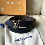 L0Uis Vuitt0N 今季新品 原單腰帶 寬度35毫米 經典防水帆布面料進口小荔枝紋做底 搭配菱形鋼扣五金 可雙面使用佩戴