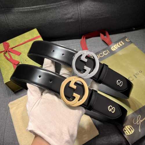 特 古奇 宽4.0Cm 每一季，品牌标识都会吐故纳新，于经典之中融入新意。在这款腰带上，尾部Gg标识以亮眼之姿生动呈现，与双G造型配件相得益彰