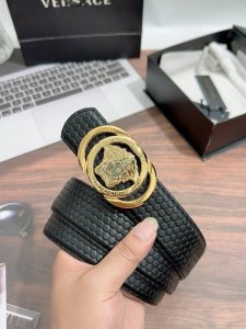 范思哲原单，宽度了3.8Cm,原版皮商务休闲两用，911588