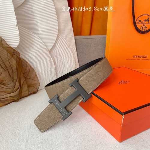 爱仕，宽3.8Cm进口原版皮带身，双面可两面用，精品电镀五金 ！顶级