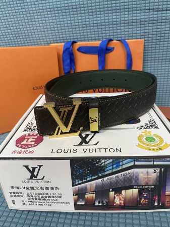 男款腰带：Lv 路易威登原单牛皮腰带 男款皮带：材质百分百头层牛皮腰带保证真皮皮带，专柜原单品质、做工精细，时尚大牌，送人自用首选包装： 请认准如图专柜包装赠送 - 点击图像关闭