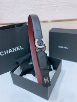 Chanel 春夏新款 小牛皮与黄铜Cc搭扣 精致细腻 光滑优雅 3.0Cm