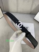 宽度3.0Cm Chanel 香奈儿 特级进口小牛皮内衬原版磨砂底，饰有金 银色花纹金属logo花纹钢扣。