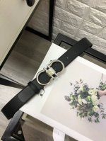 菲拉格慕：原单头层牛皮平纹带身，黑啡双色一体，正反两面可用.搭配原单扣,长短可自行裁剪.原产皮料定制，专柜宽度3.5