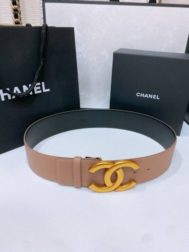 Chanel 复古金扣 小牛皮腰带 简约 经典 手感柔软 5.5Cm