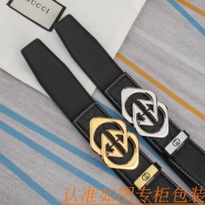 腰带皮带：古奇原单牛皮腰带 男款皮带：材质百分百头层牛皮腰带保证真皮皮带，专柜原单品质、做工精细，时尚大牌，送人自用首选包装： 请认准如图专柜包装赠送打孔器手提