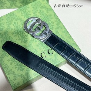 品牌： 古奇 新款进口小牛皮，手感细腻柔软。搭配纯钢自动精品钢扣，宽度：3.5Cm