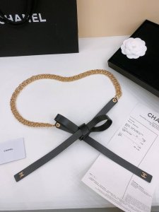chanel 25螺纹蝴蝶结腰链 纯手工黄铜电真金五金 小羊皮 麻花螺纹链一点一点纯手工接成 精致腰链 均码限量款