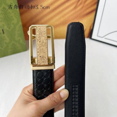 品牌：商务款新款进口3. 5自动扣头层小牛皮，手感细腻柔软。搭配纯钢自动精品钢扣，男士必备！宽度： 3.5Cm自动钢扣