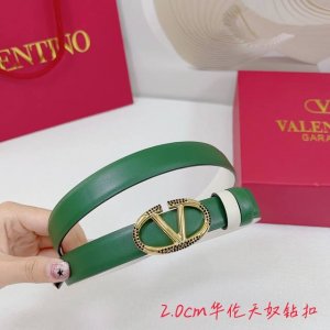 2.0Cm华伦天奴平纹腰带，双面头层牛皮，长度：.75.80.85.90.95.100.欧，钻五金扣原版开模定制庆祝]