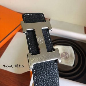 Hermes原单品质经典男款腰带专柜Togo皮搭配精钢马拉车焊点扣38毫米，实用与美观兼并。6524290