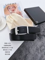 万宝龙 寸3 宽度3.4Cm Kg3195 休闲风格，进口小牛皮搭配进口亚光小牛皮底，百搭简约的设计，高质量 高性价比。顶级