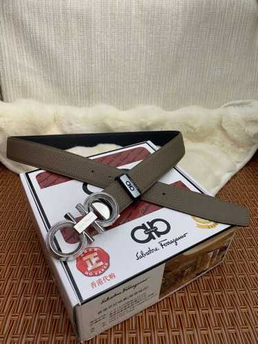 品名：菲拉格幕 原单皮带 材质：原单牛皮腰带 百分百头层牛皮腰带保证真皮，24K纯钢扣，专柜原单品质、做工精细，时尚大牌，送人自用首选 包装： 请认准如图专柜包