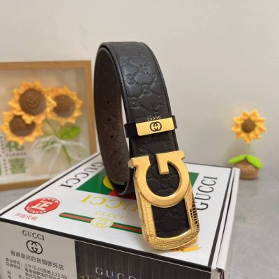 品名：古奇.Gu...Ci 材质：原单牛皮腰带 专柜原单品质、做工精细，时尚大牌，送人自用首选 包装： 请认准如图专柜包装赠送打孔器手提袋专柜礼