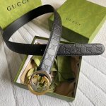 配专柜包装盒 Gucci古奇皮带 压花系列，3.8Cm宽 永恒不变的经典之作。原版压花配专柜同款五金，品质可见！