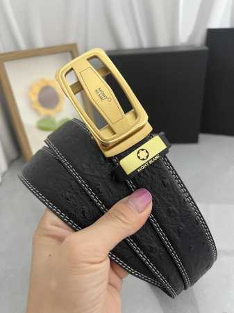 品名：万宝龙 Montblanc 自动带 材质：原单牛皮腰带 百分百头层牛皮腰带保证真皮，24K纯钢扣，专柜原单品质、做工精细，时尚大牌，送人自用首选 包装： - 点击图像关闭